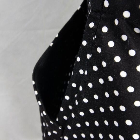 Vintage Cotton Polka Dot black and white dress - Picture 12 of 15